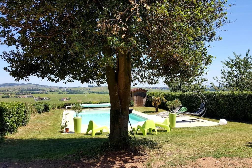 Au Coeur Des Vignes Chenas Du Beaujolais Apartment La Chapelle-de-Guinchay Екстериор снимка