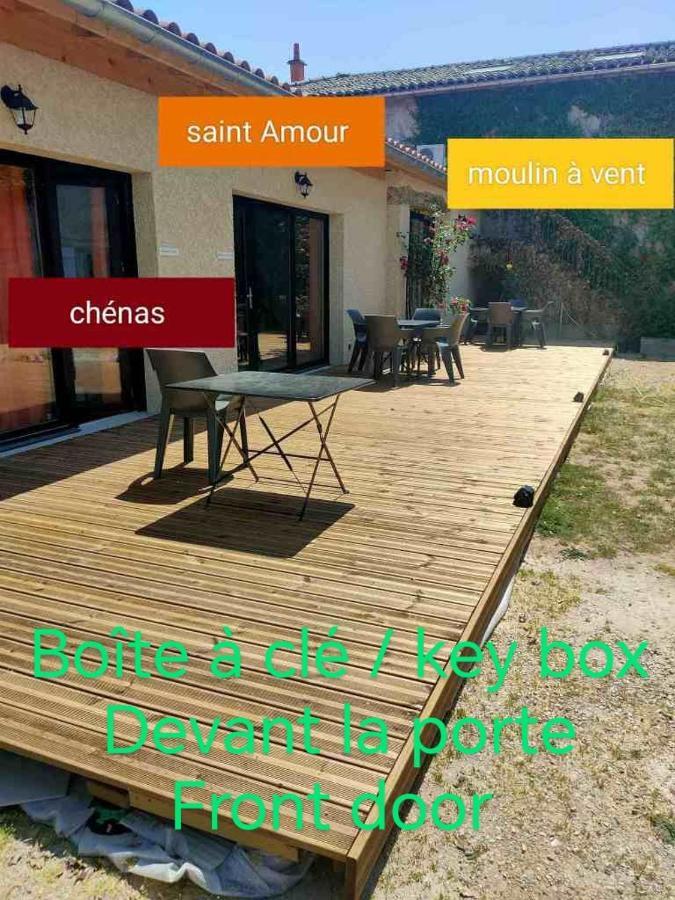 Au Coeur Des Vignes Chenas Du Beaujolais Apartment La Chapelle-de-Guinchay Екстериор снимка